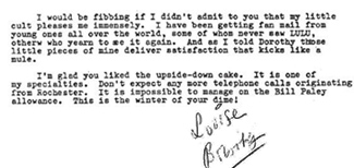Louise Brooks letter