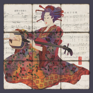 Geisha Playing Samisen