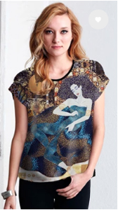 Covered In Klimt silky top