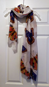Emperor Butterfly scarf