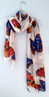 Emperor Butterfly scarf