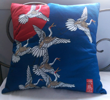 White Cranes Pillow