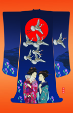 Midnight Sun Kimono